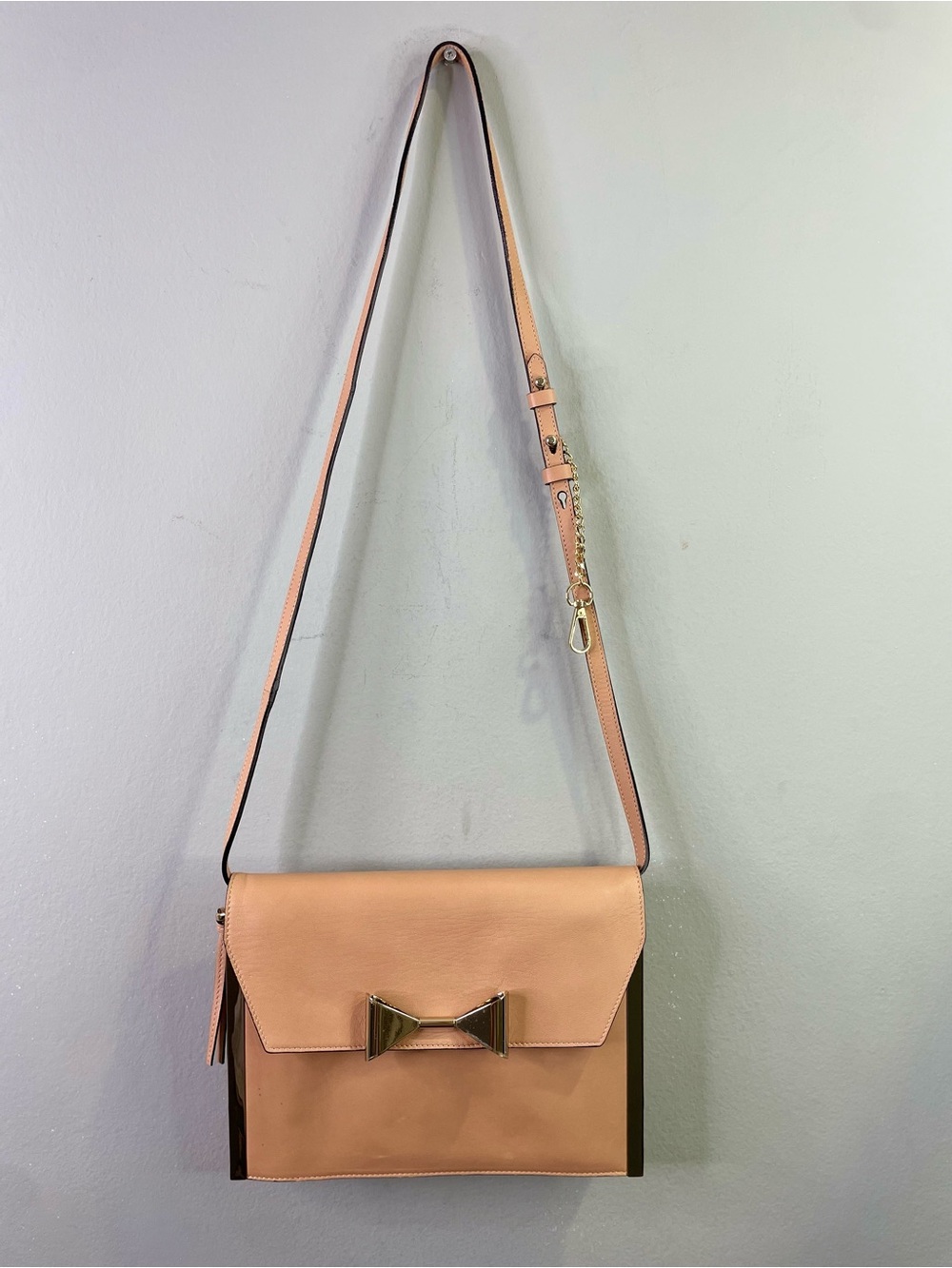 Chloe Rachel Crossbody with Gold Bow Hardware